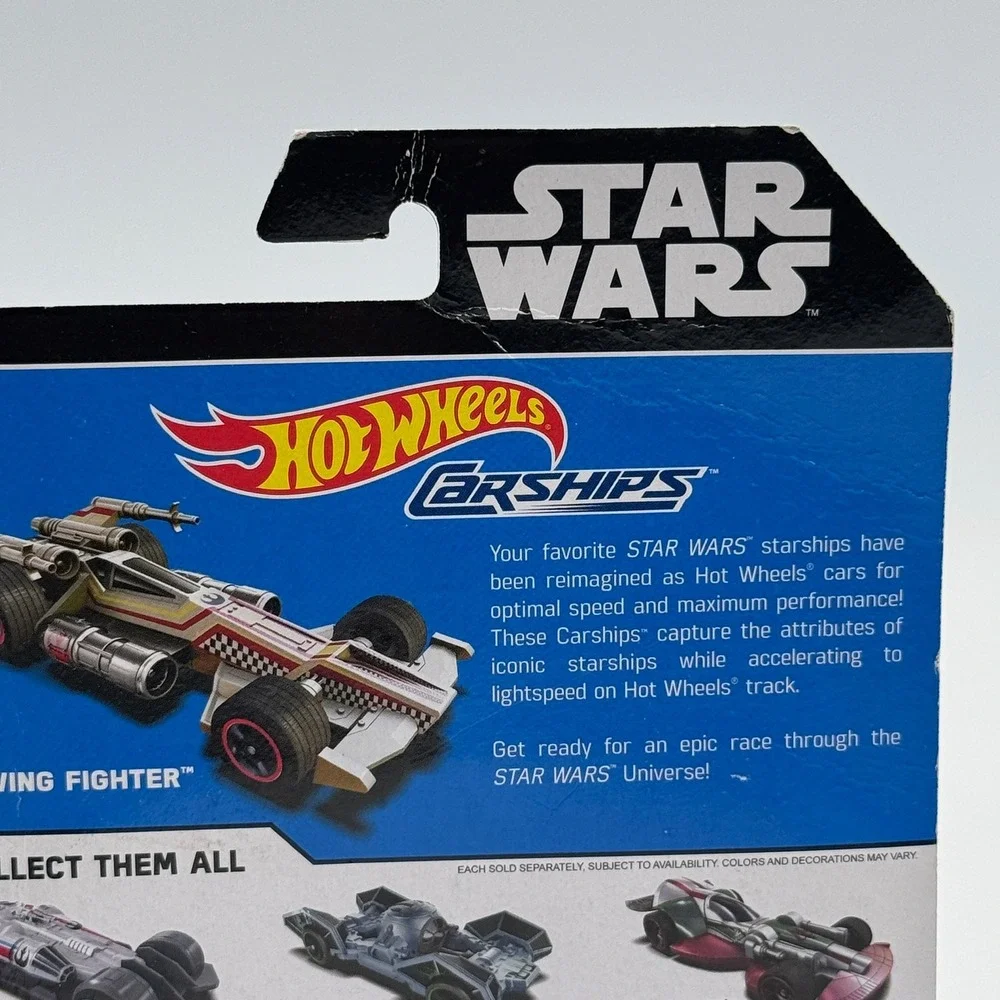 Hot Wheels Star Wars Carships X-Wing Fighter Die-Cast Car White‎ DPV26 New